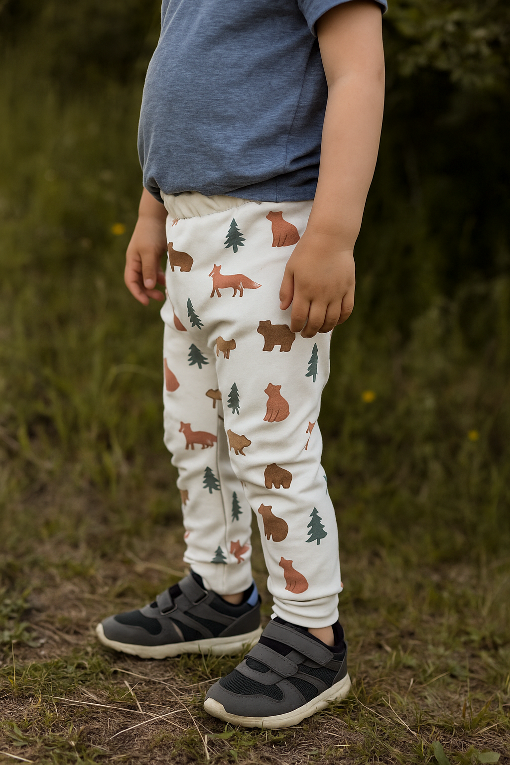 Dětské tepláky "Panda"- vel. 62/68-134/140 PDF střih