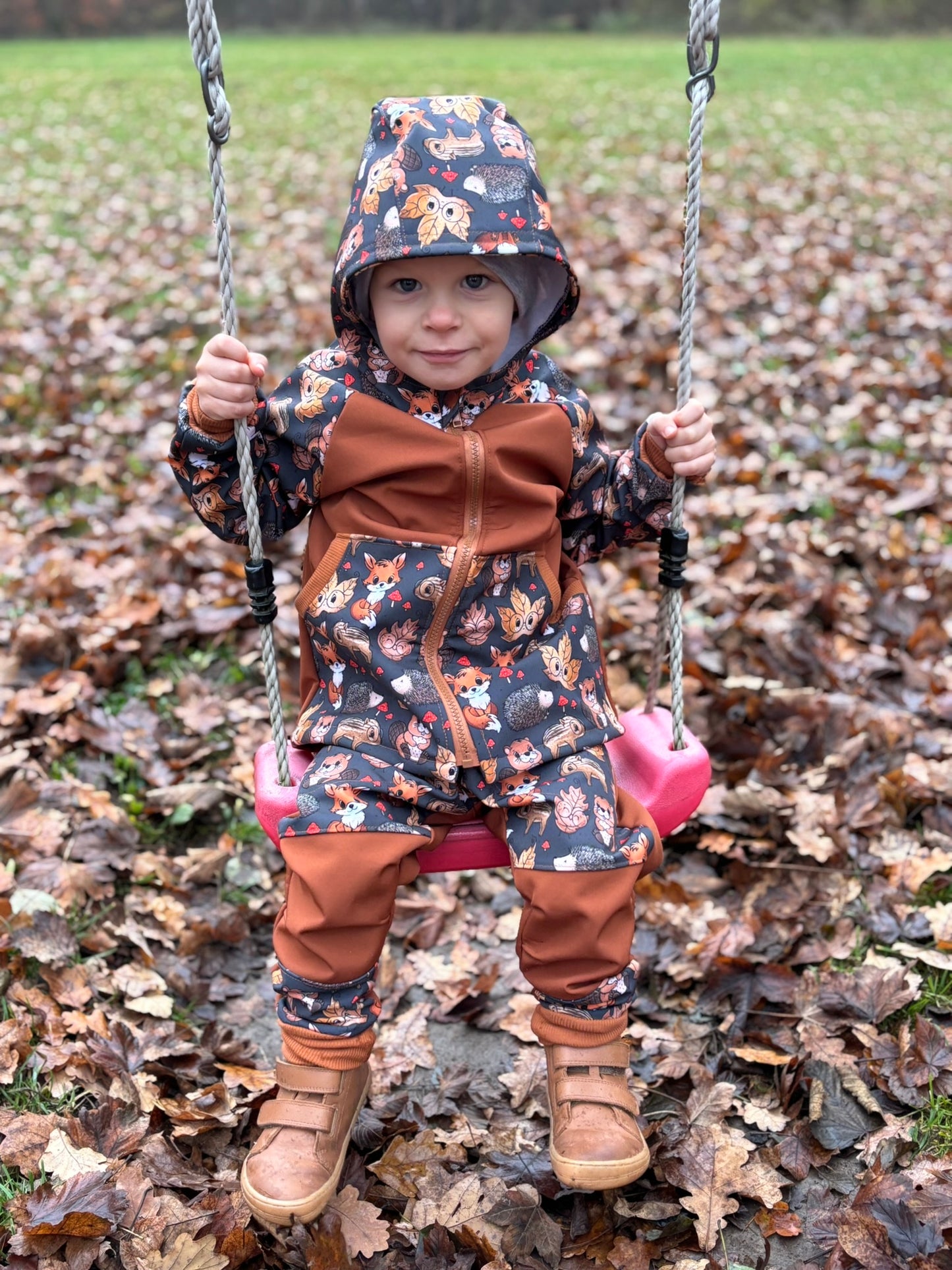 Dětské softshellové kalhoty- vel. 68-146 PDF střih