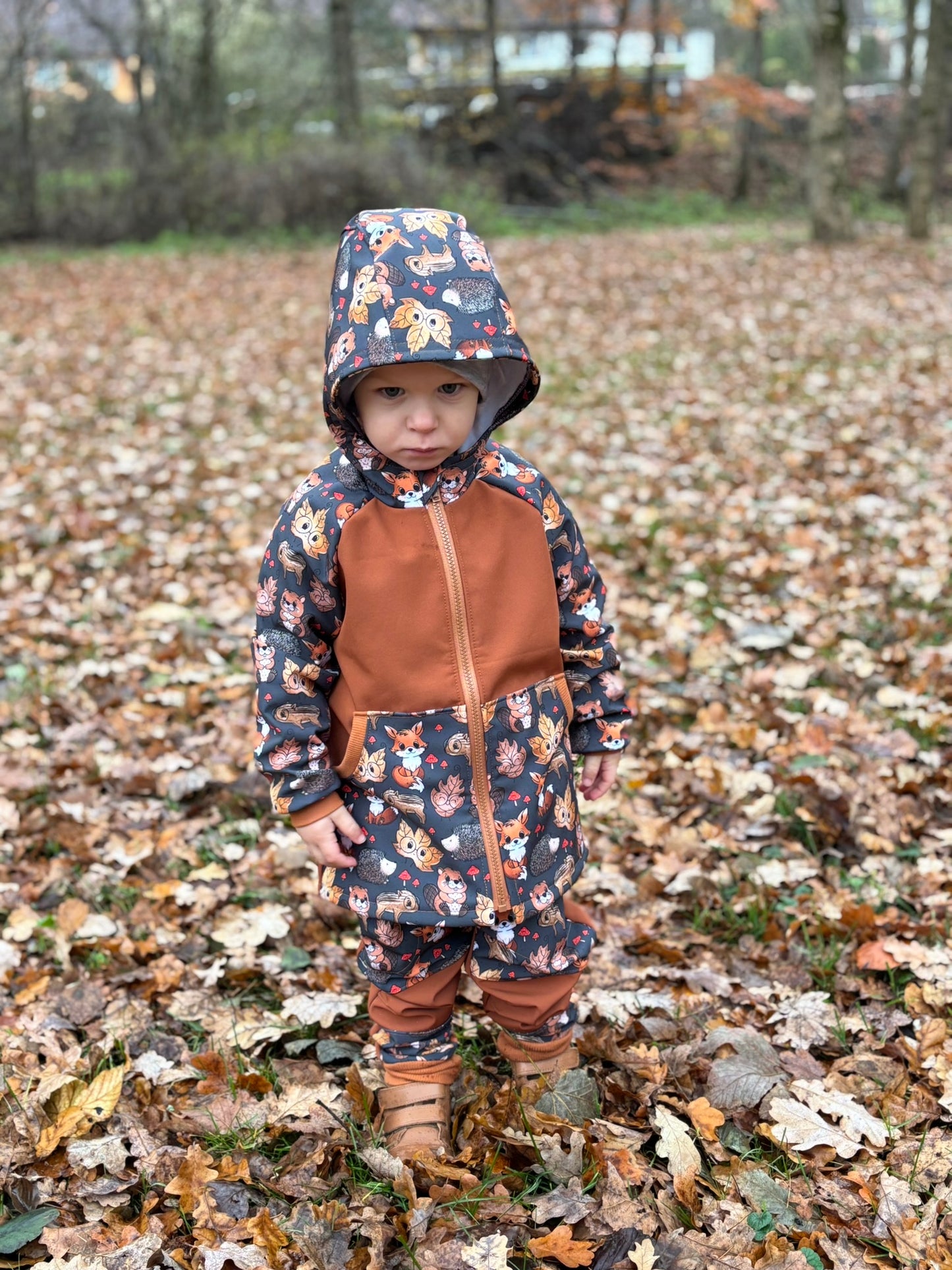 Dětská softshellová bunda- vel. 74-152 PDF střih