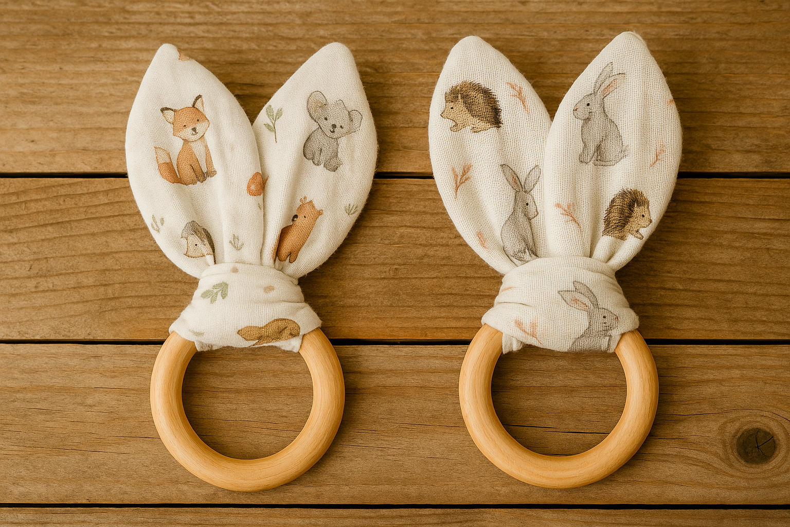 kousátko s dřevěným kroužkem 