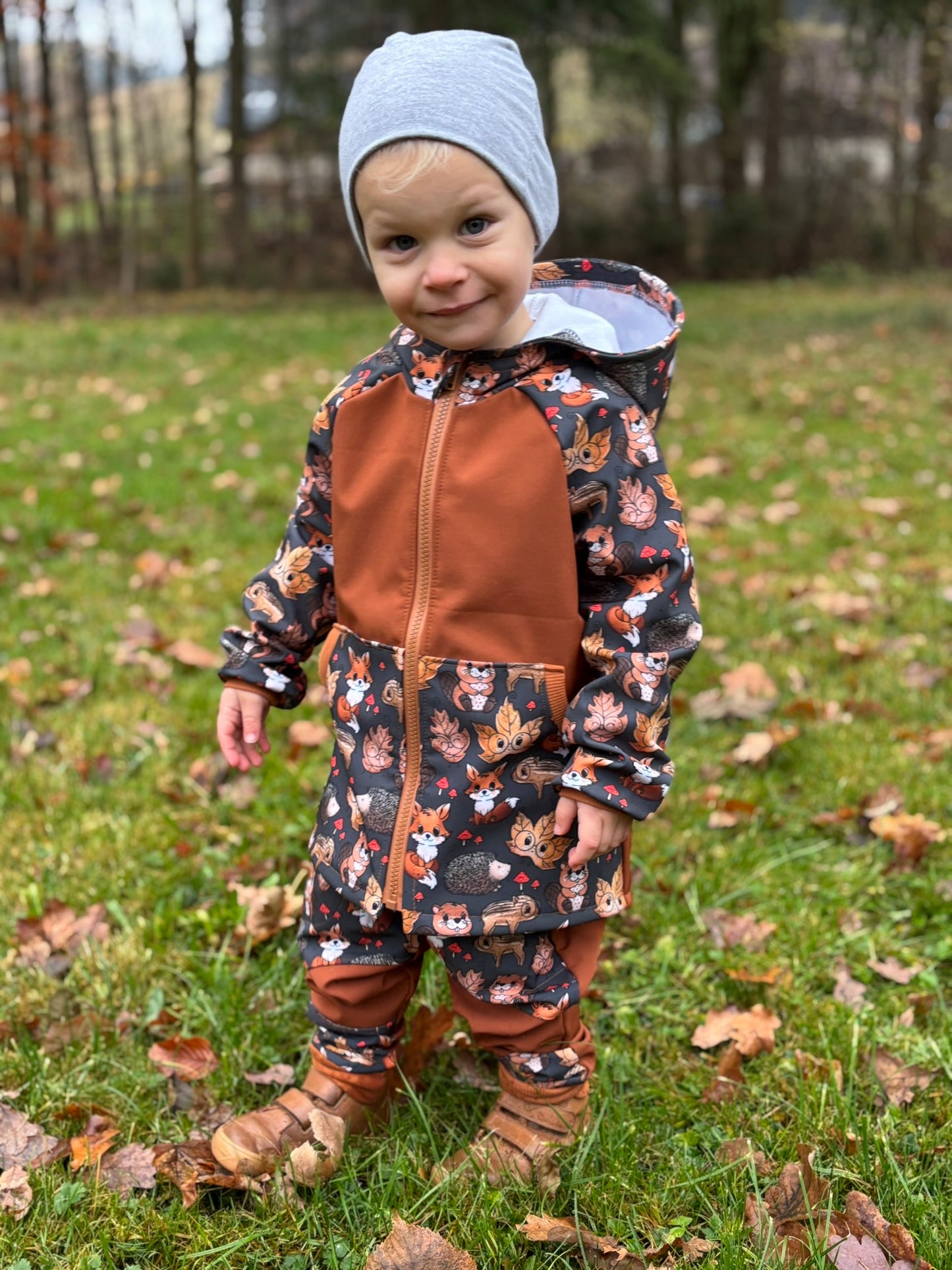 Dětská softshellová bunda- vel. 74-152 PDF střih