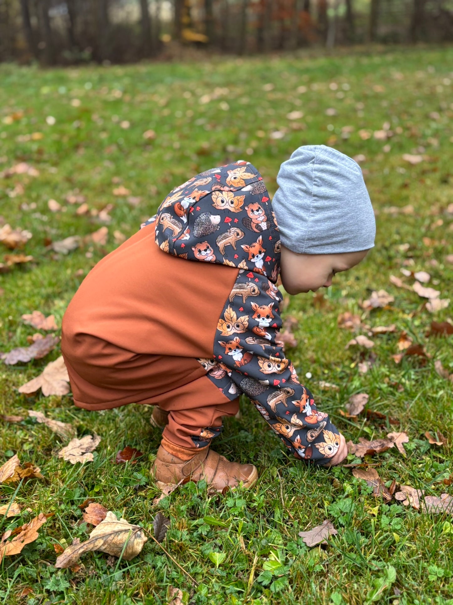 Dětská softshellová sada bunda a kalhoty - PDF střihy