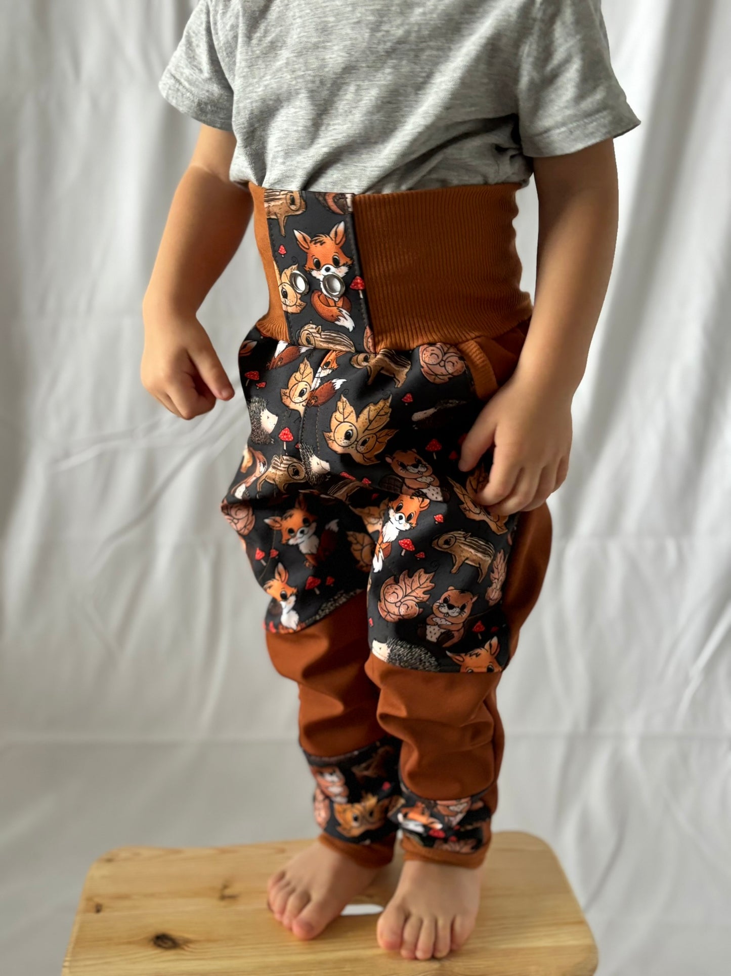 Dětské softshellové kalhoty- vel. 68-146 PDF střih