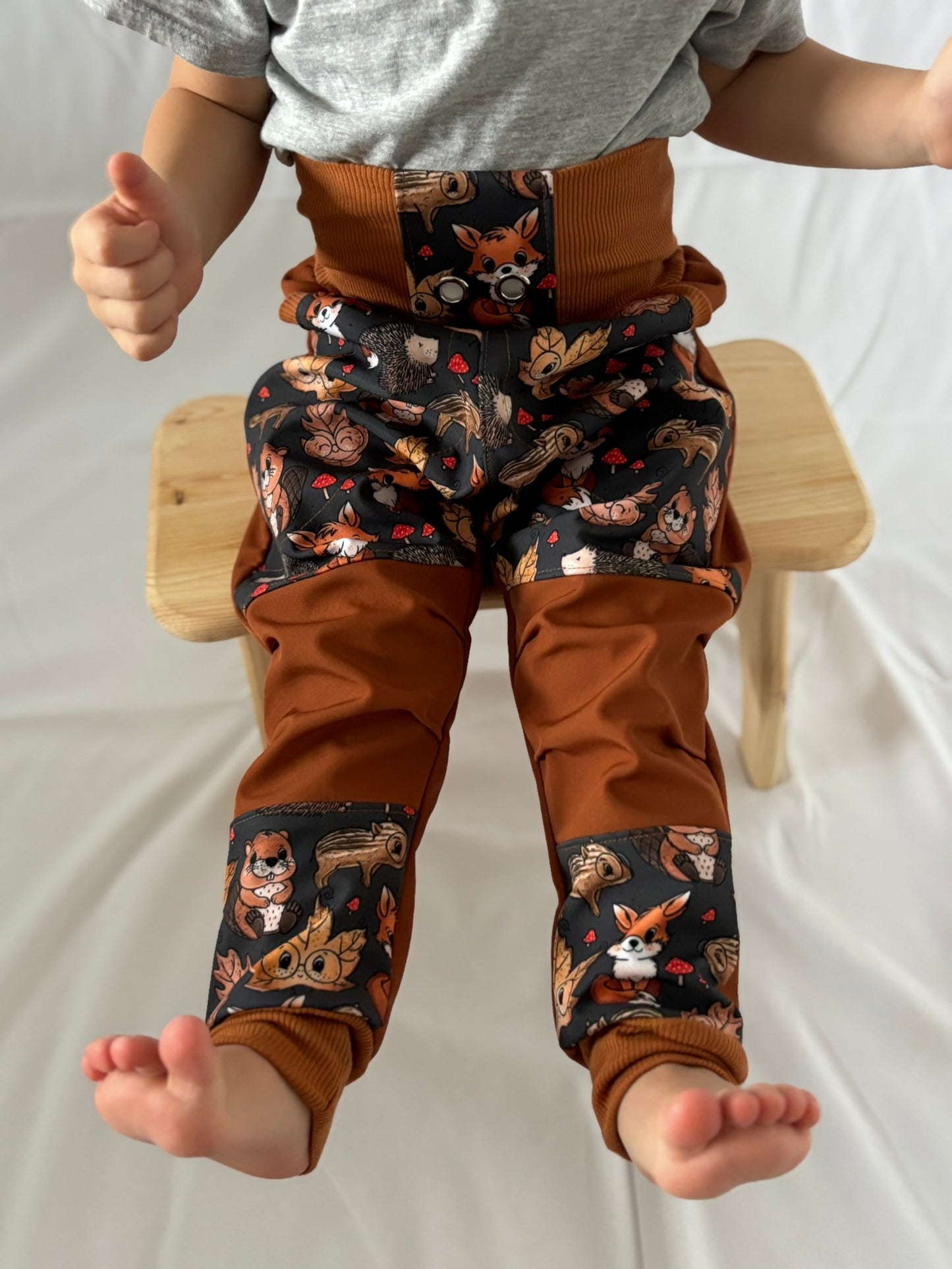 Dětské softshellové kalhoty- vel. 68-146 PDF střih