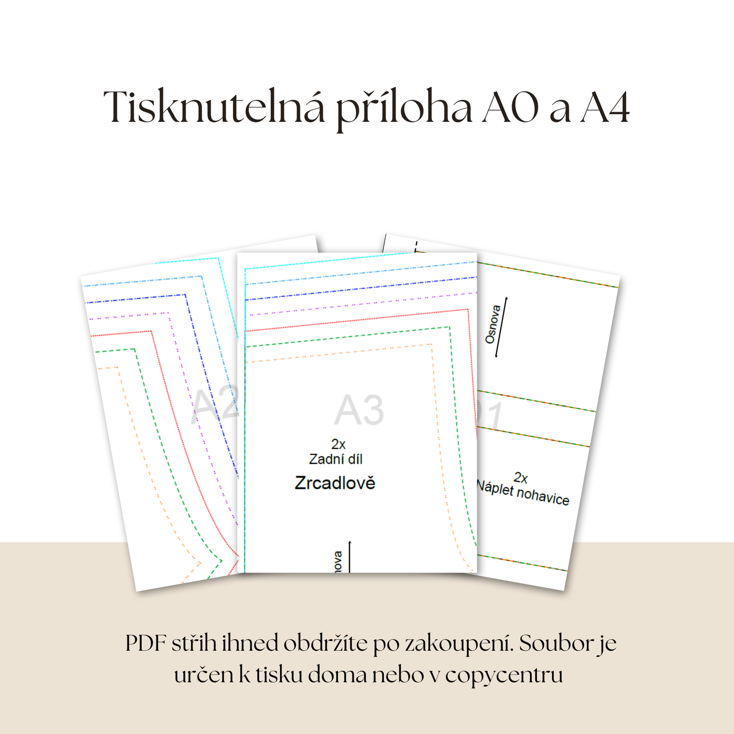 Čepička s uzlíkem "Bunny" - PDF střih